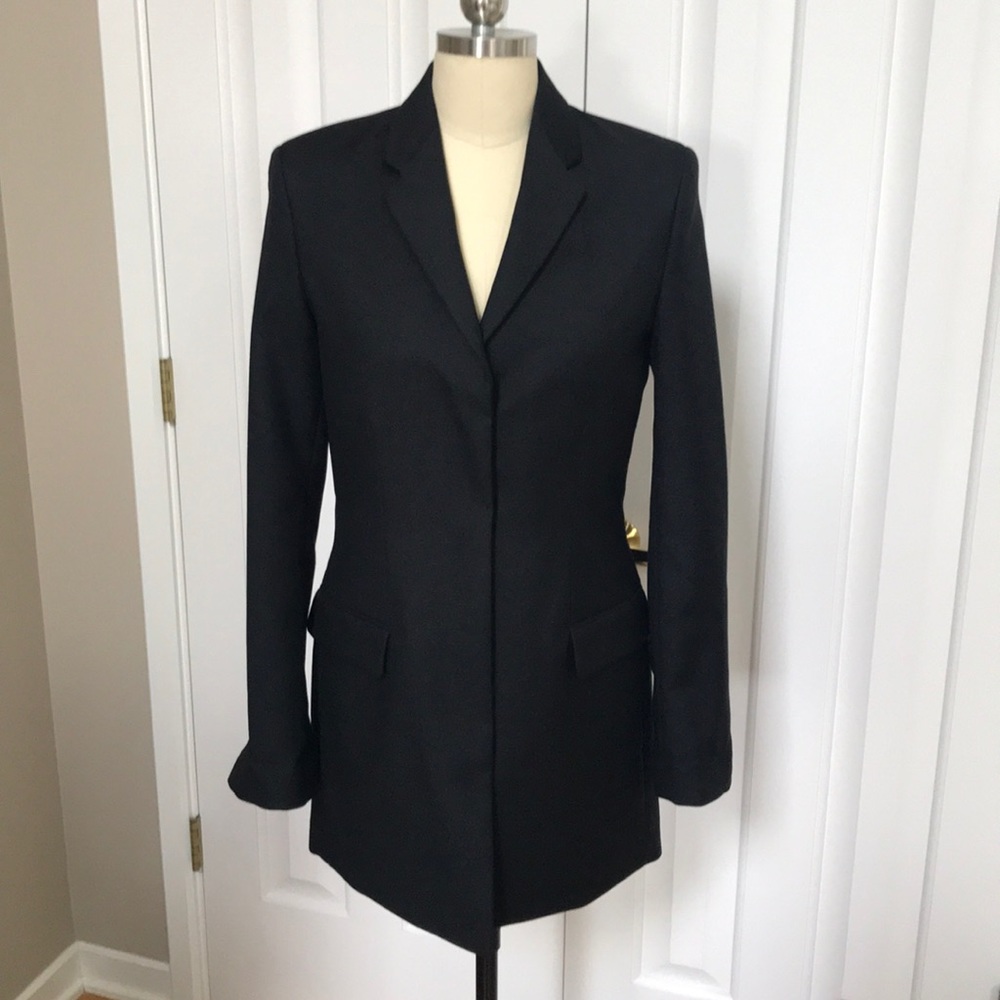 Acne Blazer jacket 38 NWT black wool twill